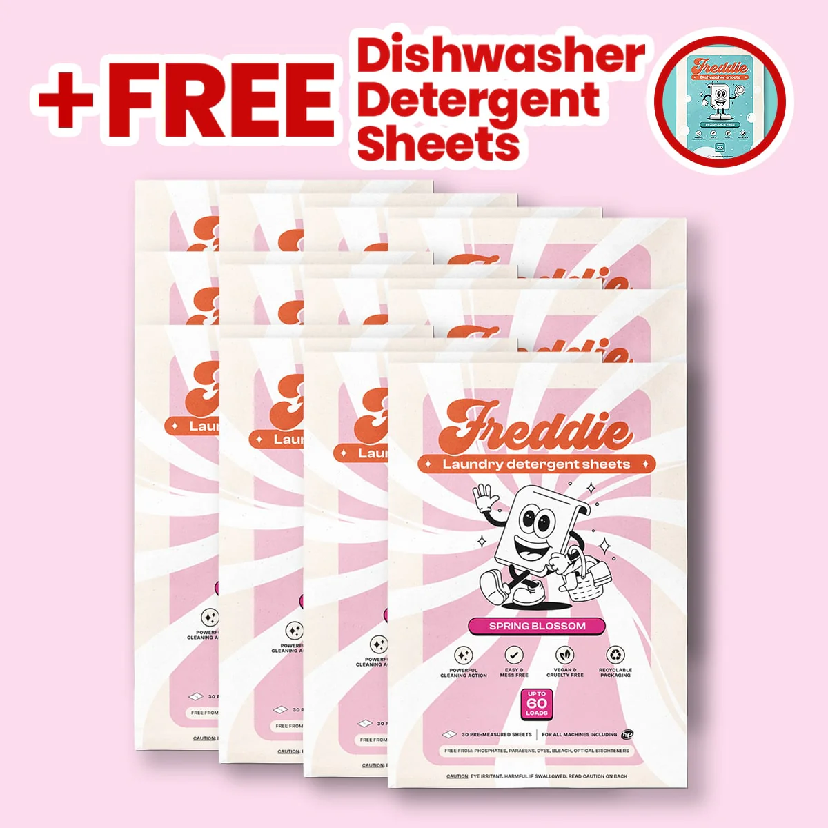 12x Laundry Detergent Sheets + Free 1x Dishwasher Detergent Sheets - Image 2