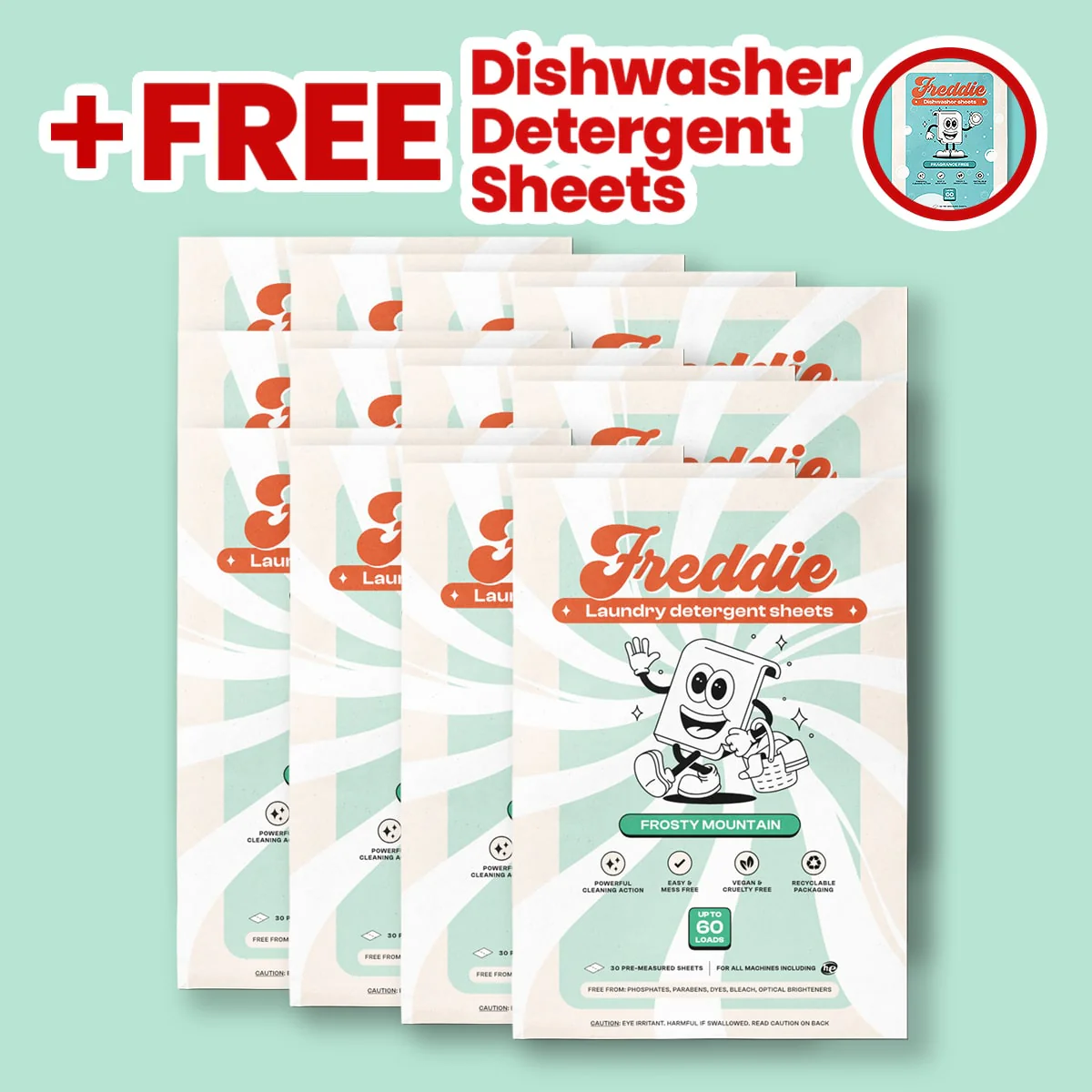 12x Laundry Detergent Sheets + Free 1x Dishwasher Detergent Sheets - Image 3