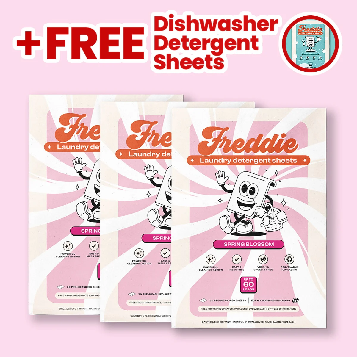 3x Laundry Detergent Sheets + Free 1x Dishwasher Detergent Sheets - Image 2