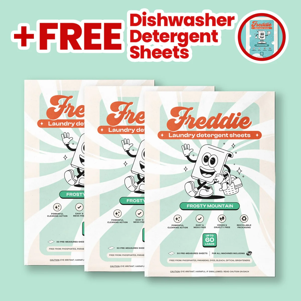 3x Laundry Detergent Sheets + Free 1x Dishwasher Detergent Sheets - Image 3