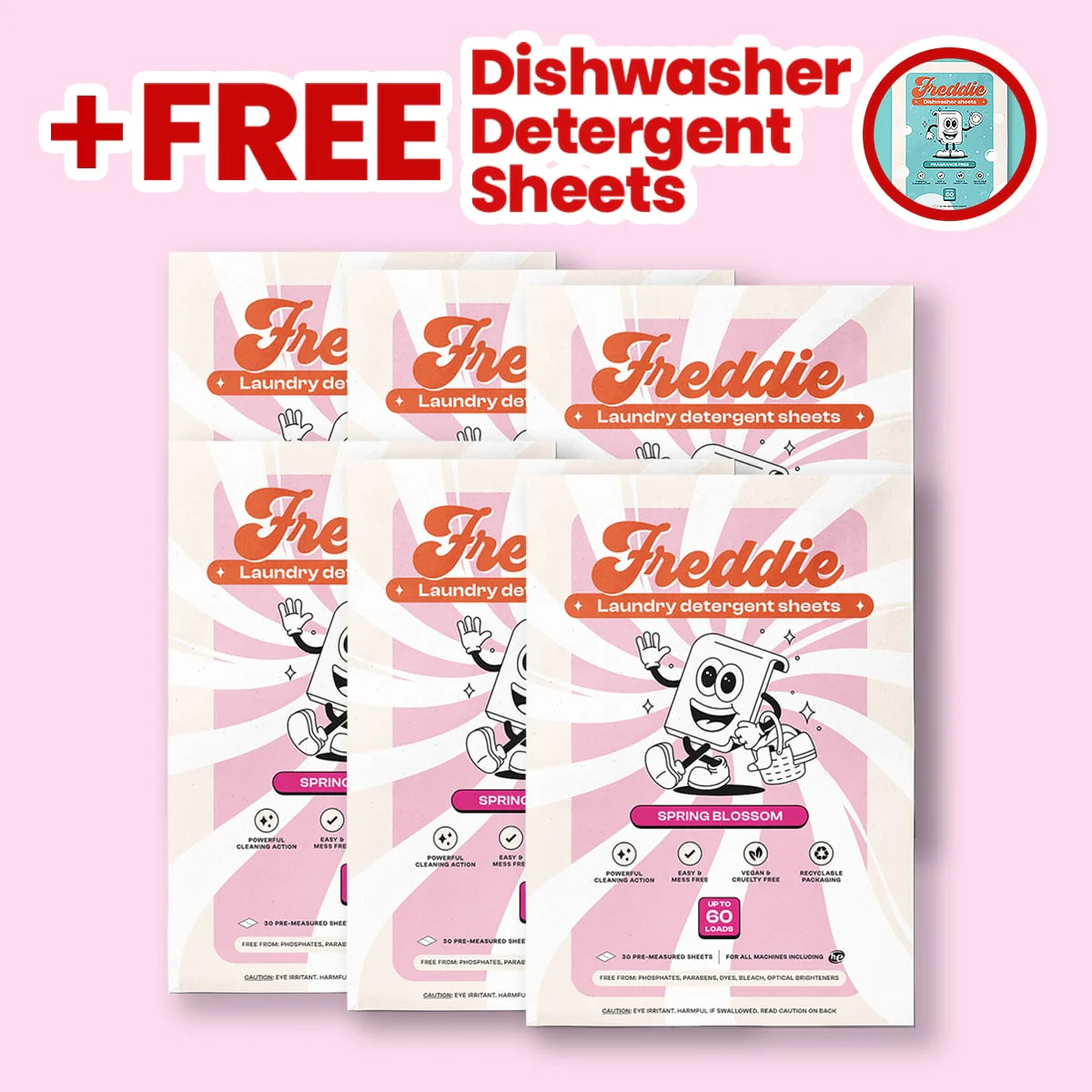 6x Laundry Detergent Sheets + Free 1x Dishwasher Detergent Sheets - Image 2