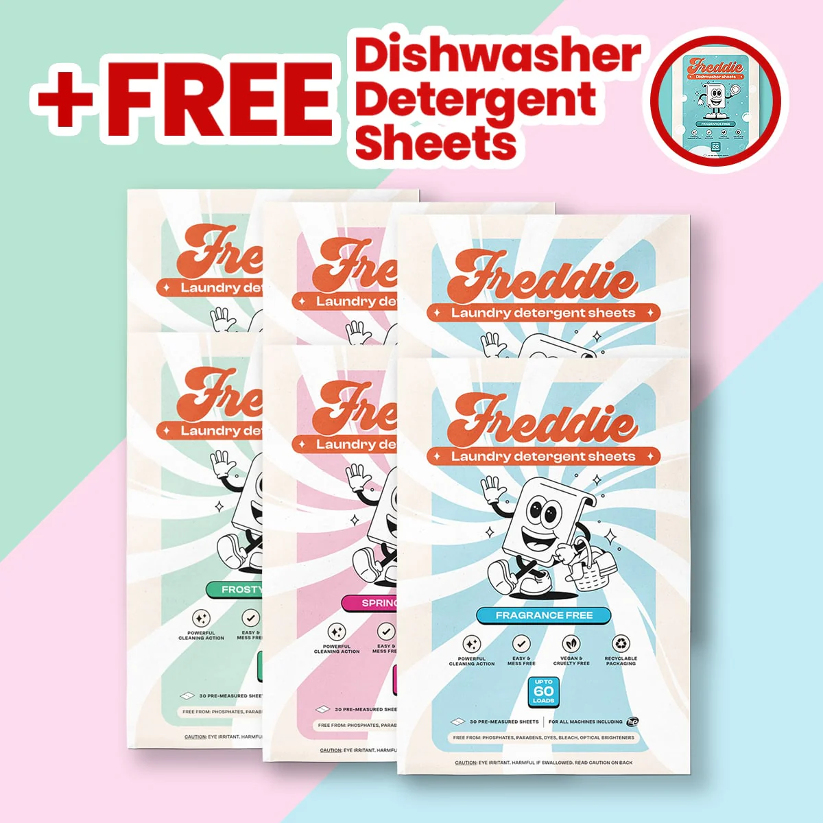 6x Laundry Detergent Sheets + Free 1x Dishwasher Detergent Sheets - Image 4
