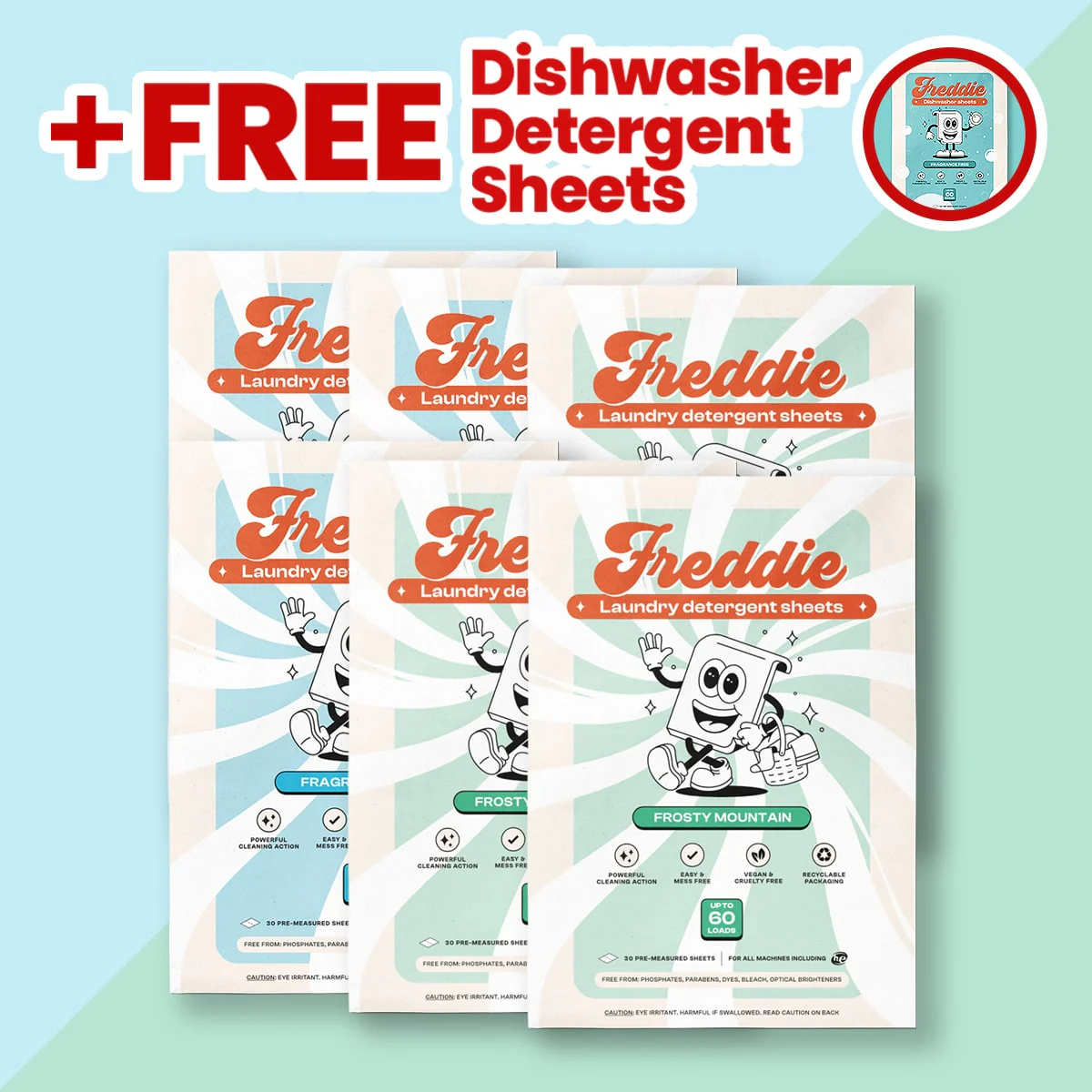 6x Laundry Detergent Sheets + Free 1x Dishwasher Detergent Sheets - Image 5